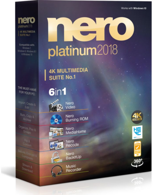 Nero 2018 Platinum 4K Multimedia Suite BOX HUN