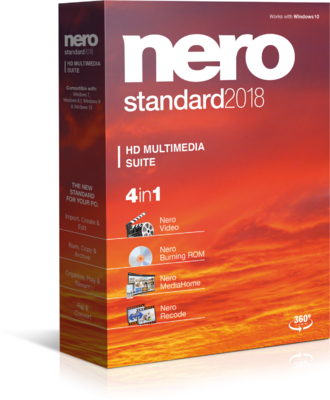 Nero 2018 Standard HD Multimedia Suite HUN BOX