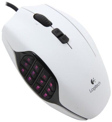 Logitech M600 MMO USB Gaming Mouse - Fehér