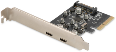 Digitus DS-30223 2x USB 3.1 Type-C Add-On PCIe portbővítő