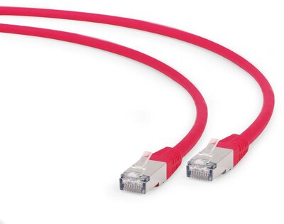 Gembird PP6A-LSZHCU-R-2M CAT6a FTP Patch kábel 2m Piros