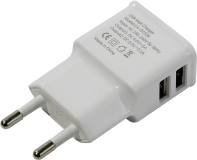 Vcom M013 Hálózati 2x USB töltő Fehér