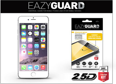 EazyGuard LA-1279 Diamond Glass 2.5D Fullcover Apple iPhone 6 Plus/6S Plus gyémántüveg képernyővédő fólia - Fehér