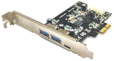 M-CAB 7070028 2x USB-A + USB-C PCIe portbővítő