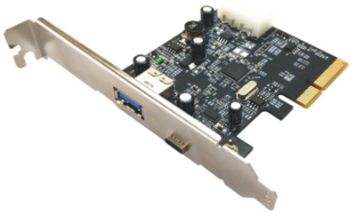 M-CAB 7070030 USB-A + USB-C PCIe portbővítő