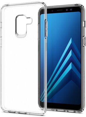 Spigen SGP Liquid Crystal Samsung Galaxy A8 (2018) szilikon hátlap tok - Átlátszó