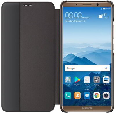 Huawei 51992264 Mate 10 Pro gyári S-View flip tok - Szürke
