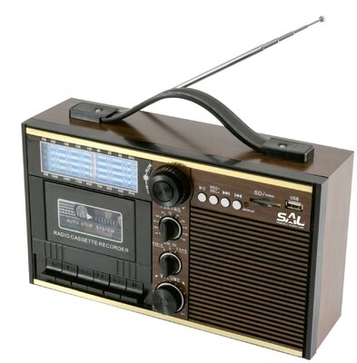 Somogyi RRT 11B Retro kazettás rádió - Barna