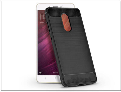 Haffner PT-4249 Carbon Xiaomi Redmi Note 4 Global/Note 4X szilikon hátlap - Fekete