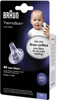 Braun LF40 szűrőkészlet ThermoScan IRT fülhőmérőkhöz (40 db / csomag)