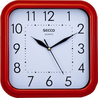 Secco "Sweep second" Falióra - Piros keretes