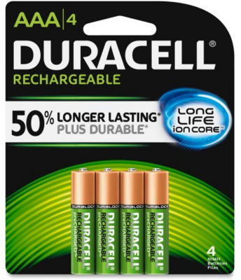 Duracell Rechargable DuraLock NiMh AAA Előtöltött 850mAh ceruzaelem (4 db / csomag)