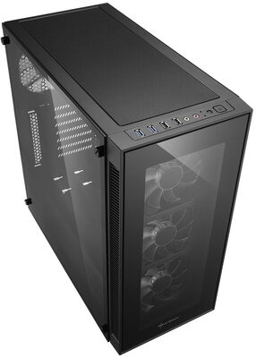 Sharkoon TG5 RGB Window Számítógépház - Fekete