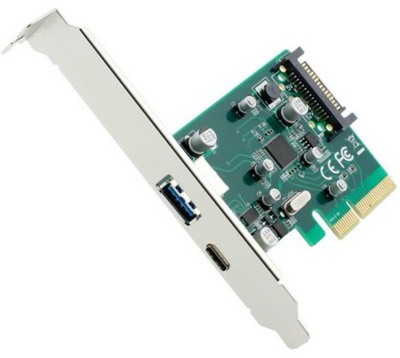 Gembird PEX-U31-01 USB 3.1 Type-A + Type-C Add-On PCIe portbővítő