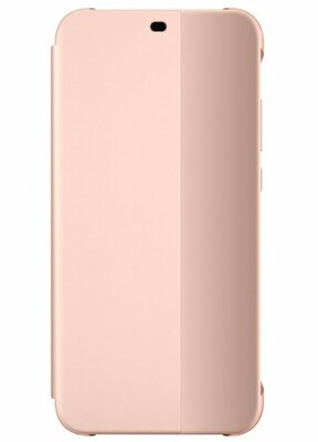 Huawei 51992315 P20 Lite oldalra nyitható flip tok - Pink