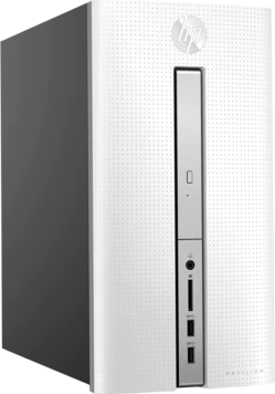 HP Pavilion 570-p030nn Asztali Számítógép - Fehér Win10 Home