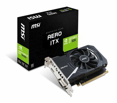 MSI GeForce GT 1030 AERO ITX 2GD4 OC, 2GB, /SL-DVI-D/HDMI/ATX/FAN