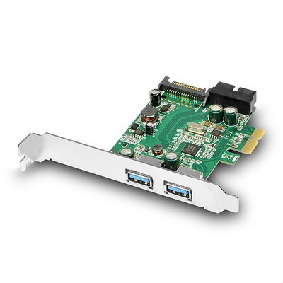 Axagon PCEU-232V 2x belső + 2x külső USB 3.0 port bővítő PCIe kártya