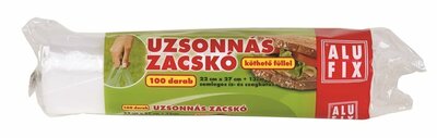 AluFix XJS100SGRH Uzsonnás tasak köthető füllel (100 db )