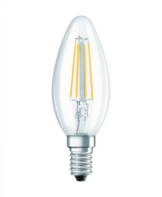 Osram 40 non-dim 4W E14 LED Star Gyertya Üveg Filament - Meleg fehér