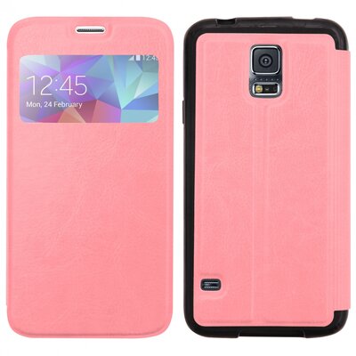 GT Slim View Samsung Galaxy S5 (G900F) védőtok - Rózsaszín