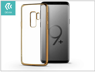Devia ST307416 Glitter Soft Samsung G965F Galaxy S9 Plus hátlap - Pezsgő arany