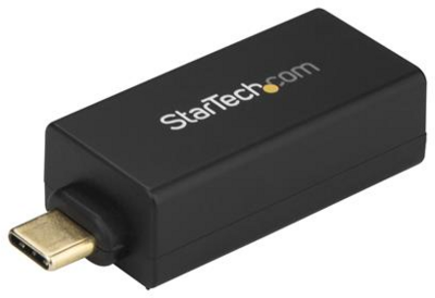 Startech US1GC30DB USB-C apa - RJ45 Hálózati adapter - Fekete