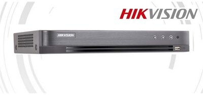 Hikvision DS-7216HQHI-K1 TurboHD DVR, 16 port, 3MP, 1080P/400fps, H265+, 1x Sata, Audio, AHD/CVI, 2x IP kamera