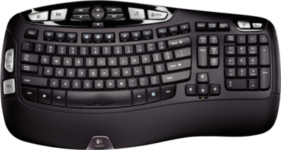 Logitech K350 USB Wireless Billentyűzet DE - Fekete