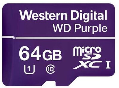 Western Digital 64GB Purple microSDXC UHS-I CL10 memóriakártya