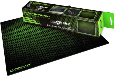 Esperanza Grunge Maxi Gaming Egérpad - Fekete/Zöld