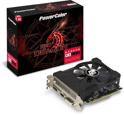 PowerColor Red Dragon Radeon RX 550 2GB GDDR5 OC V3 Videokártya