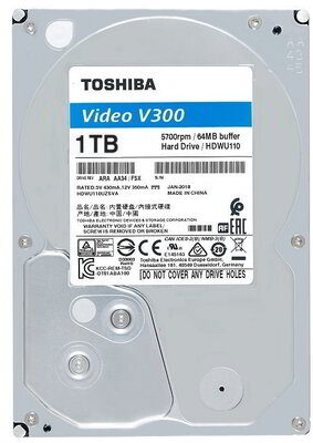 Toshiba 1TB Video V300 SATA3 3.5" DVR HDD (Bulk)