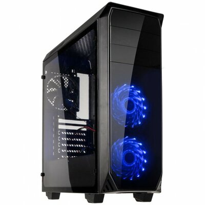 Kolink Aviator M RGB mATX Window Számítógépház - Fekete