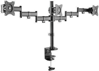 LogiLink BP0050 13"-27" Tripla LCD TV/Monitor asztali tartó Fekete