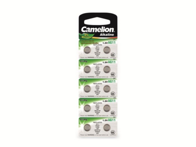 Camelion AG11 (162A/LR42) Alkáli gombelem (10 db / blister)