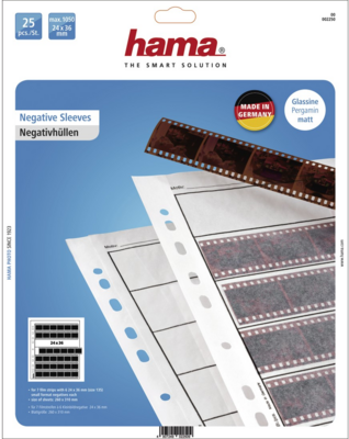 Hama 2250 35mm-es negatív film rendező-tároló lapcsomag (25 db)