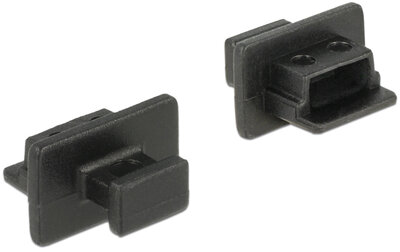 DeLOCK 64011 USB 2.0 Mini-B portzáró (porvédő) - Fekete (10 db / csomag)