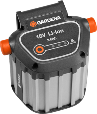 Gardena 9839-20 BLi-18 Lítium-ion akkumulátor forgókéses fűnyírókhoz (18V / 2.6Ah)