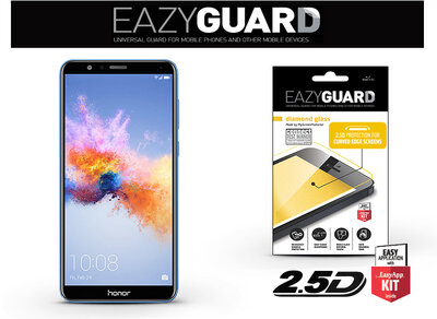 EazyGuard LA-1348 Diamond Glass 2.5D Fullcover Huawei/Honor 7X Gyémántüveg képernyővédő fólia - Fekete