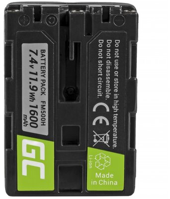 Green Cell CB49 (NP-FM500H) 1600mAh akkumulátor Sony fényképezőgépekhez
