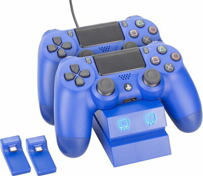 Venom VS2738 Dupla töltőállomás PS4 controllerhez - Kék