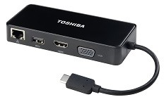 Toshiba PA5272U-2PRP USB-C Adapter - Fekete