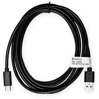 4World 10559 USB 3.0 - USB Type-C Sync and Charge kábel 2.0m