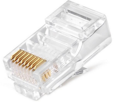 Gembird LC-8P8C-001/100 RJ45 dugó - Áttetsző (100db)