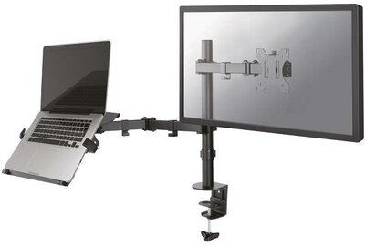 NewStar FPMA-D550NOTEBOOK 10"-27" LCD TV/Monitor + Notebook asztali tartó Fekete