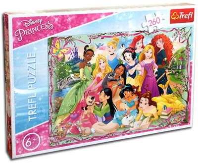 Trefl Disney hercegnők találkozója - 260 darabos puzzle