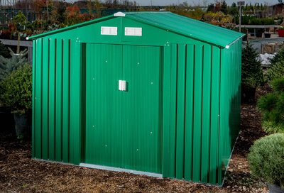 G21 GAH 580 - 251 x 231 cm-es kerti fém ház, zöld