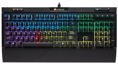 Corsair Strafe RGB MK.2 Cherry MX Silent Mechanikus Gaming Billentyűzet NA - Fekete