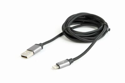 Gembird CCB-MUSB2B-AMLM-6 USB 2.0-A apa - Lightning Adat- és töltőkábel 1.8m - Fekete